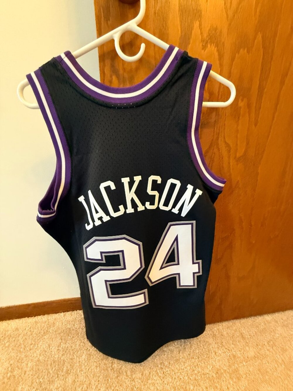 Mitchell & Ness Bobby Jackson Sacramento Kings 2001-02 Jersey Small Black